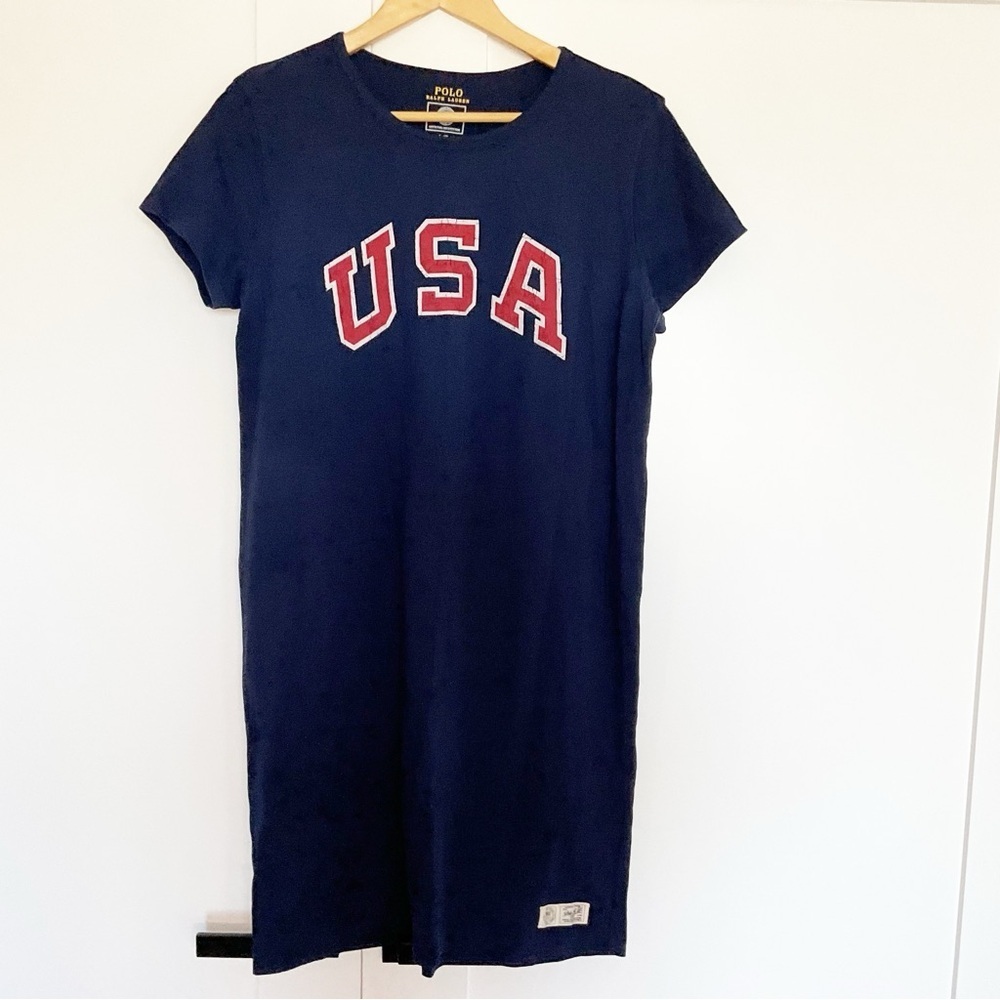 Polo Ralph Lauren 2016 olympic official outfitters T-shirt dress cotton USA 4th - Picture 2 of 8
